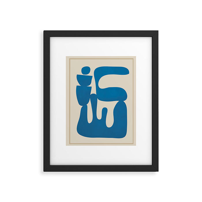 Modern Abstract Minimal Shapes 36 Framed Art Print Gallery Image 1