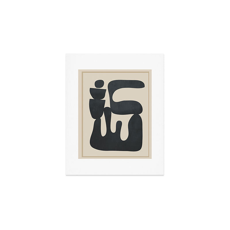 Modern Abstract Minimal Shapes 37 Art Print Gallery Image 1