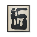 Modern Abstract Minimal Shapes 37 Framed Canvas Print Gallery Image 6