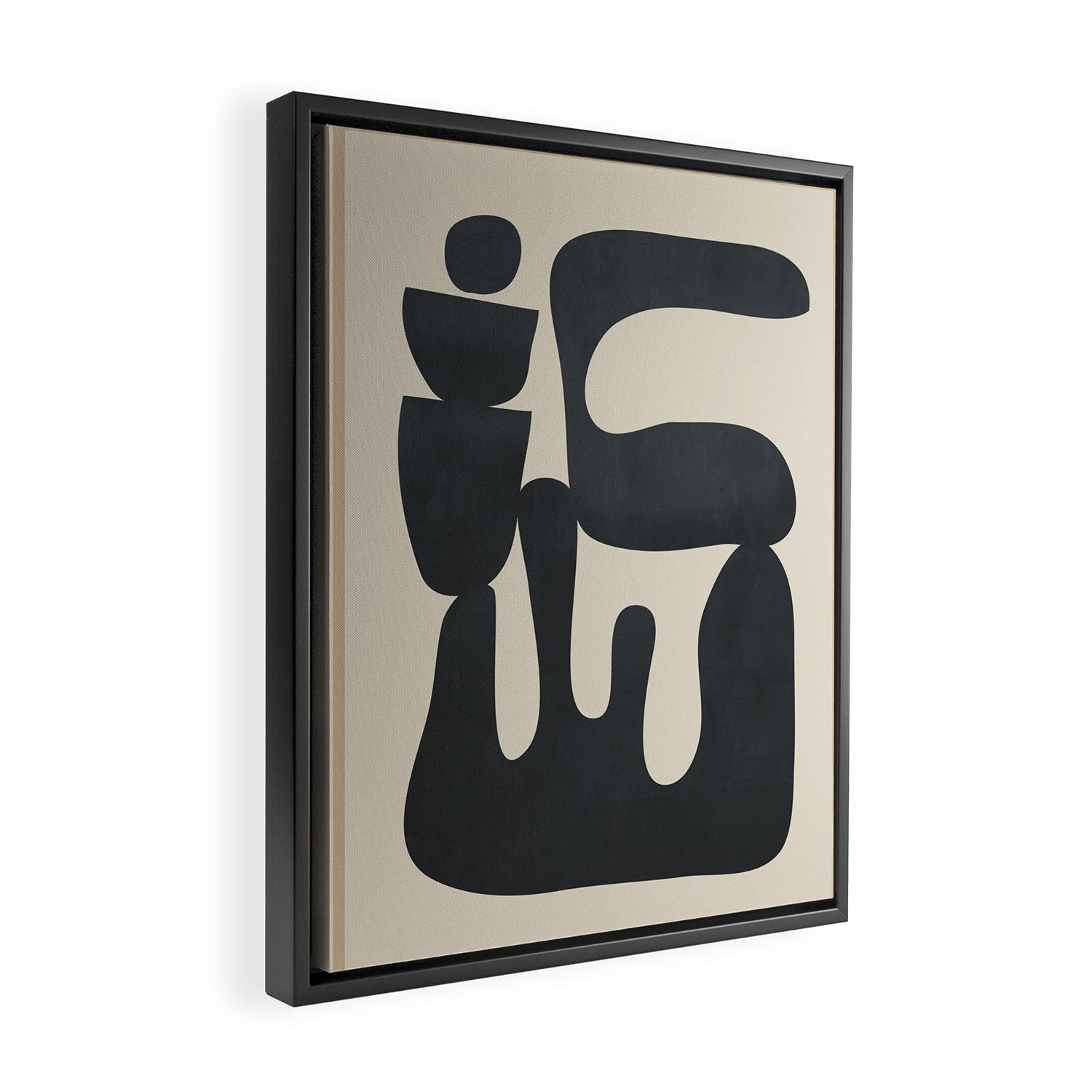 Modern Abstract Minimal Shapes 37 Framed Canvas Print Gallery Image 2