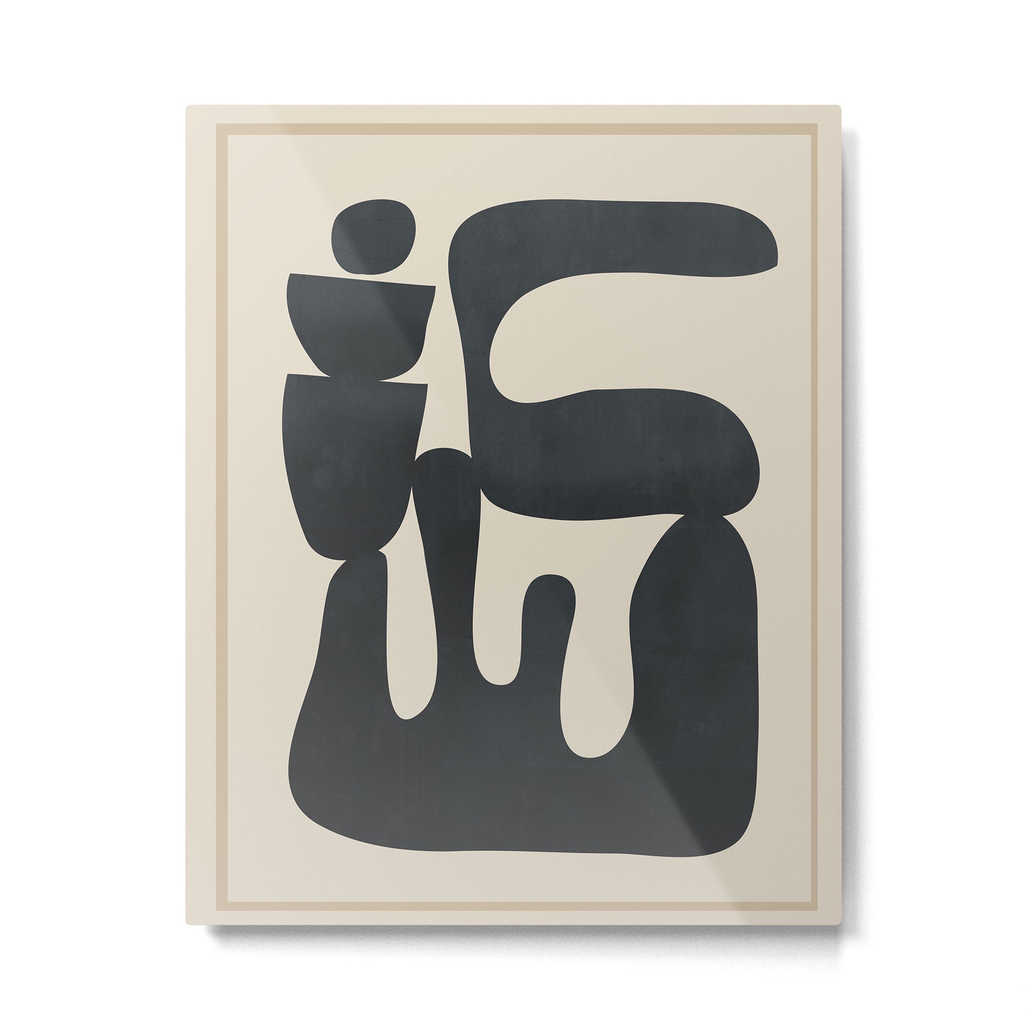 Modern Abstract Minimal Shapes 37 Metal Print Gallery Image 4