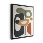 Modern Abstract Shapes 12 Framed Canvas Print Gallery Image 2