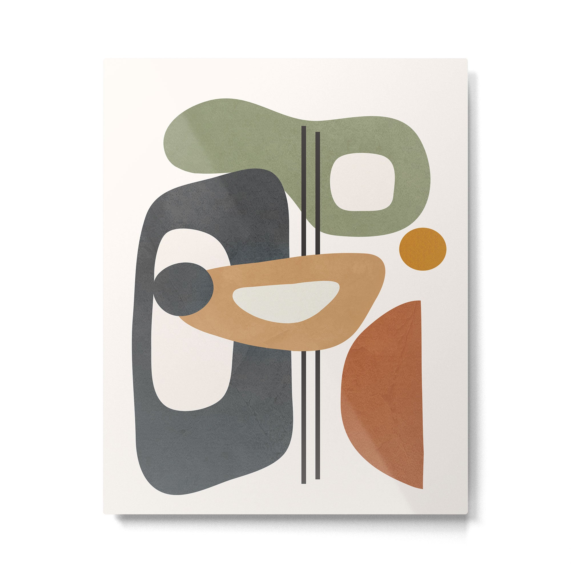 Modern Abstract Shapes 12 Metal Print Gallery Image 4