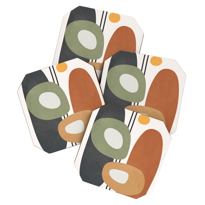 Modern Abstract Shapes 13 Coaster Gallery Image 1
