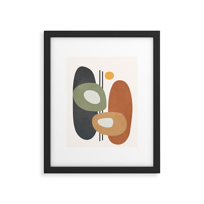 Modern Abstract Shapes 13 Framed Art Print Gallery Image 1