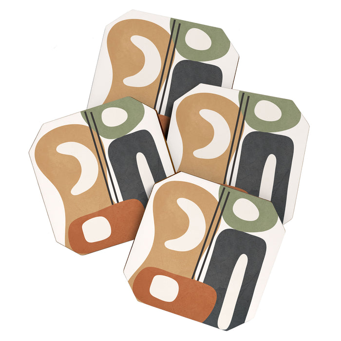 Modern Abstract Shapes 14 Coaster Gallery Image 1