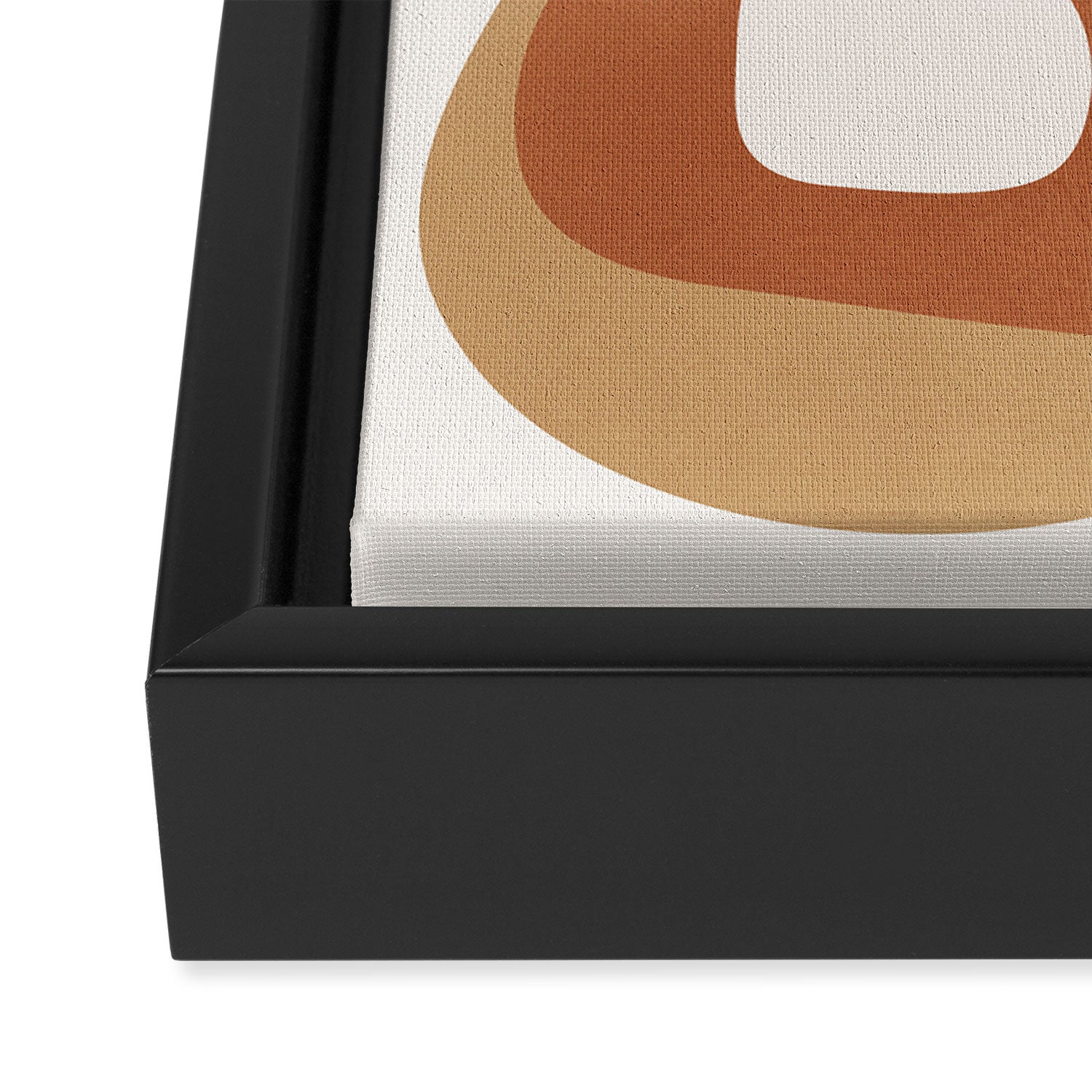 Modern Abstract Shapes 14 Framed Canvas Print Gallery Image 3