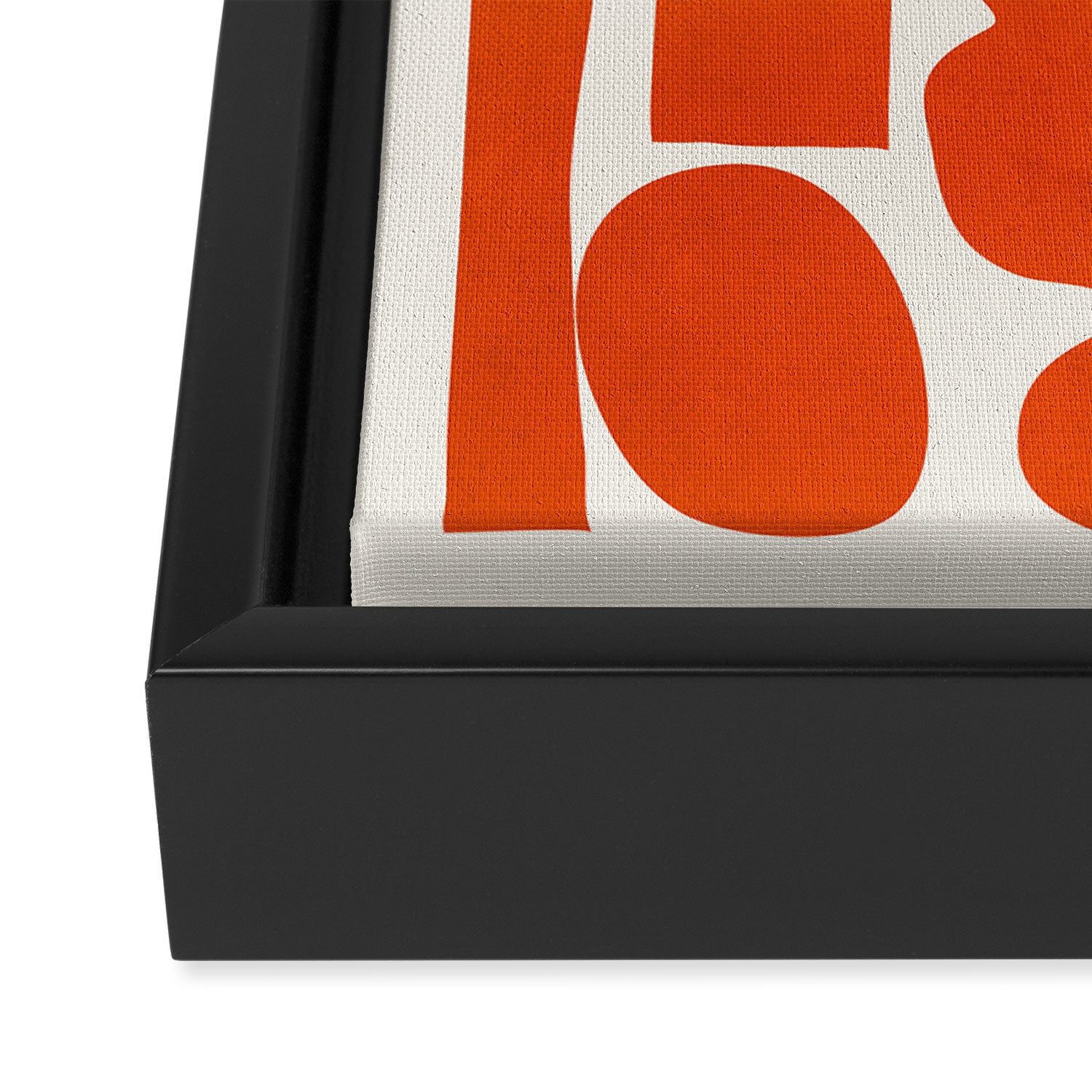 Modern Abstract Shapes 22 Framed Canvas Print Gallery Image 3