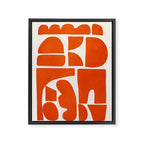 Modern Abstract Shapes 22 Framed Canvas Print Gallery Image 6