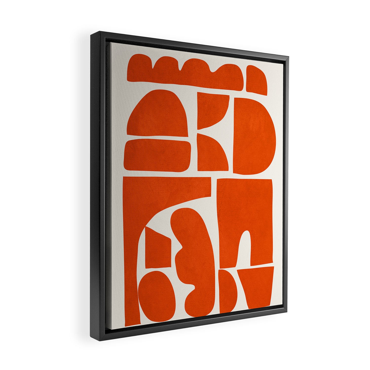 Modern Abstract Shapes 22 Framed Canvas Print Gallery Image 2