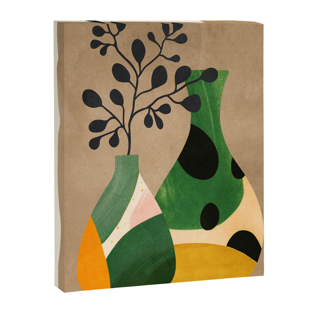 Modern Abstract Vases with Plant 1 Canvas Print Gallery Image 6
