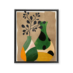 Modern Abstract Vases with Plant 1 Framed Canvas Print Gallery Image 6