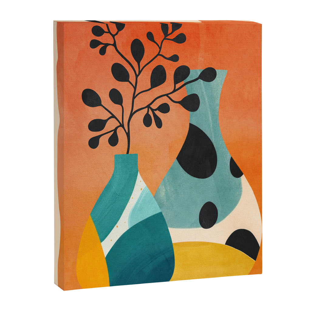Modern Abstract Vases with Plant 2 Canvas Print Gallery Image 6
