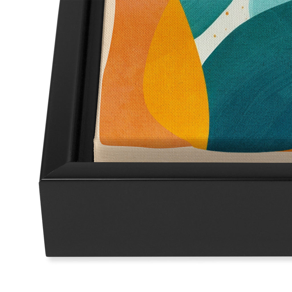 Modern Abstract Vases with Plant 2 Framed Canvas Print Gallery Image 3