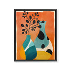 Modern Abstract Vases with Plant 2 Framed Canvas Print Gallery Image 6