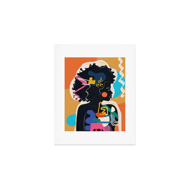Modern Abstract Woman 08 Art Print Gallery Image 1