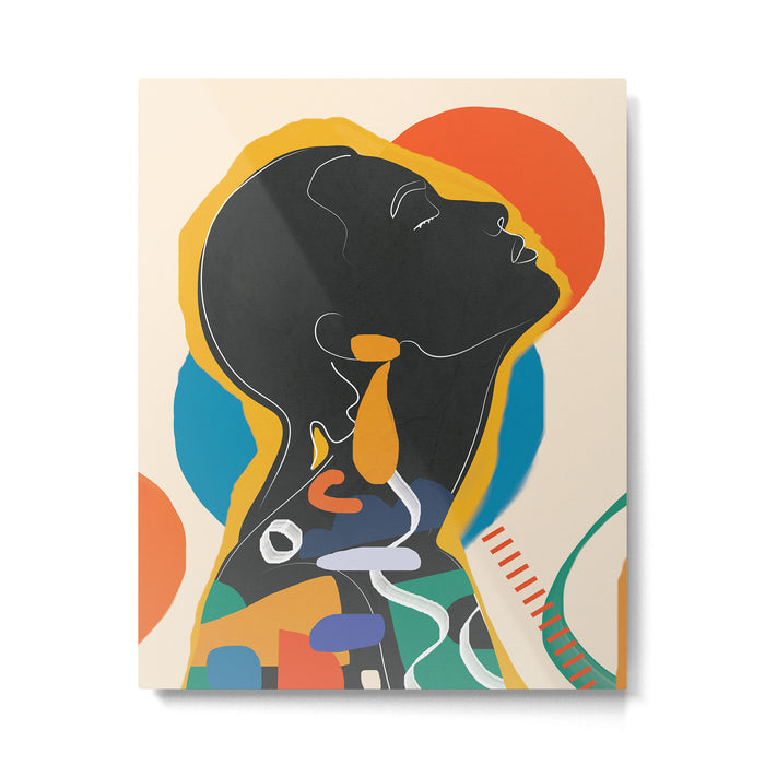 Modern Abstract Woman 13 Metal Print Gallery Image 1