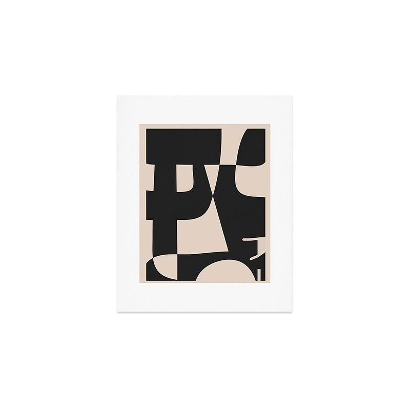 Modern Black And White Abstract Art 1 Art Print Gallery Image 1