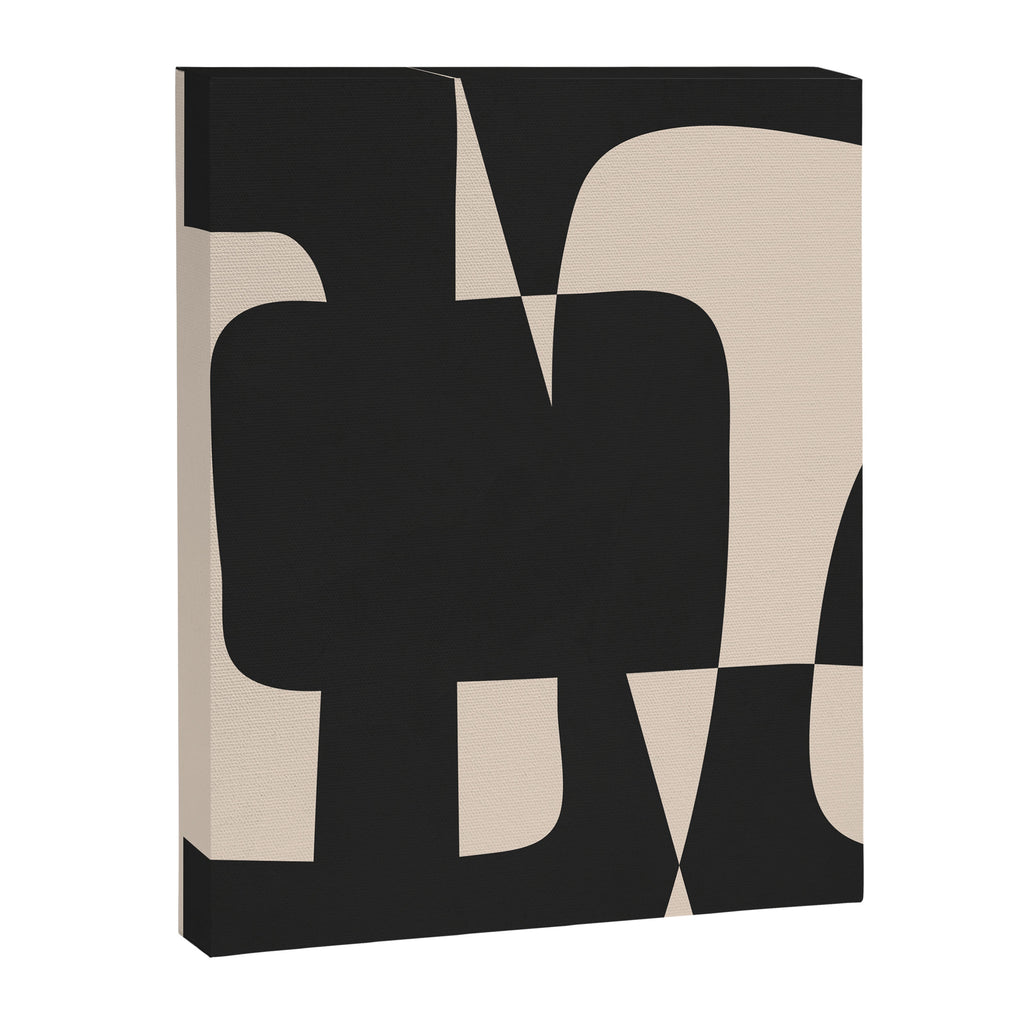Modern Black And White Abstract Art 5 Canvas Print Gallery Image 6