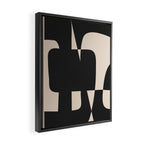 Modern Black And White Abstract Art 5 Framed Canvas Print Gallery Image 2