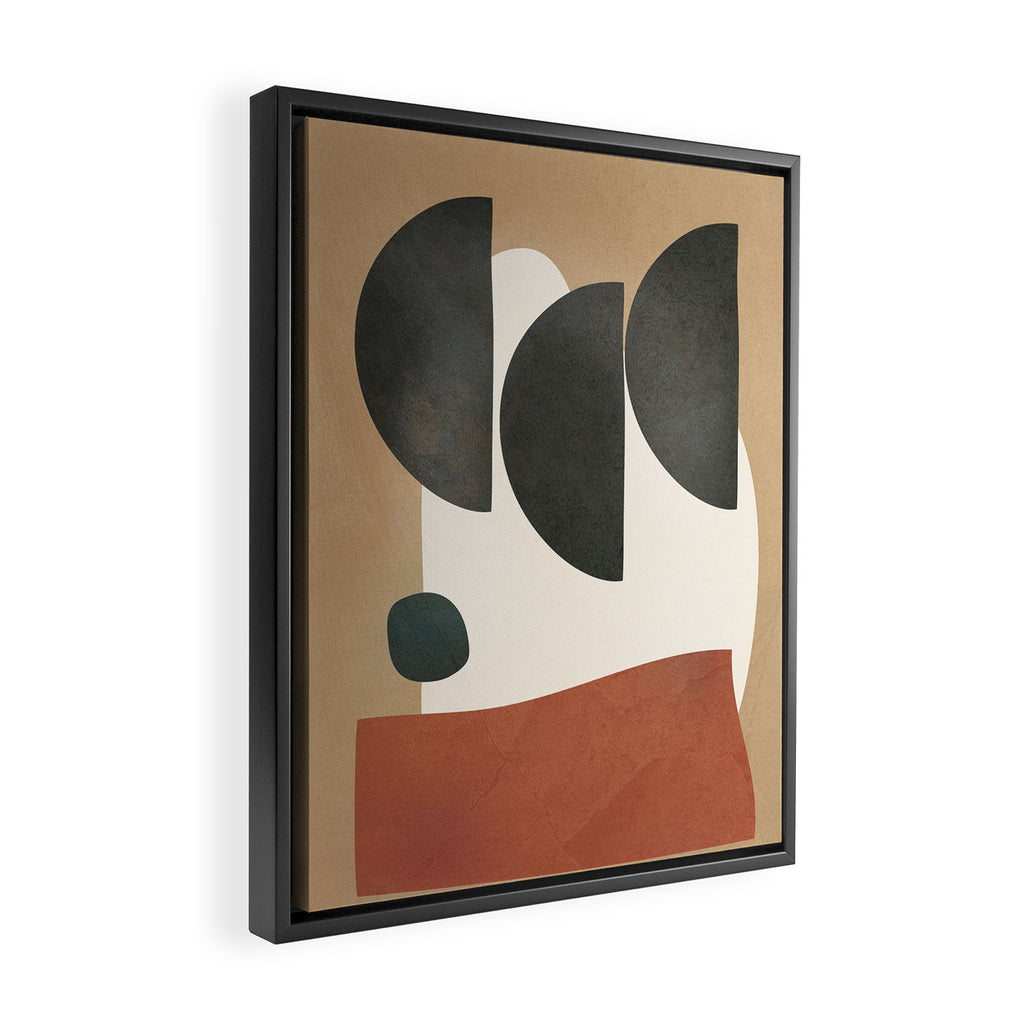 Modern Shapes Design 10 Framed Canvas Print Gallery Image 2