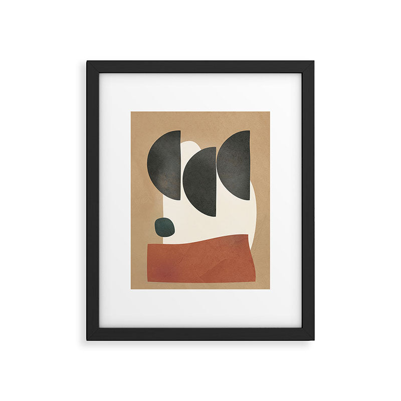 Modern Shapes Design 10 Framed Art Print Gallery Image 6
