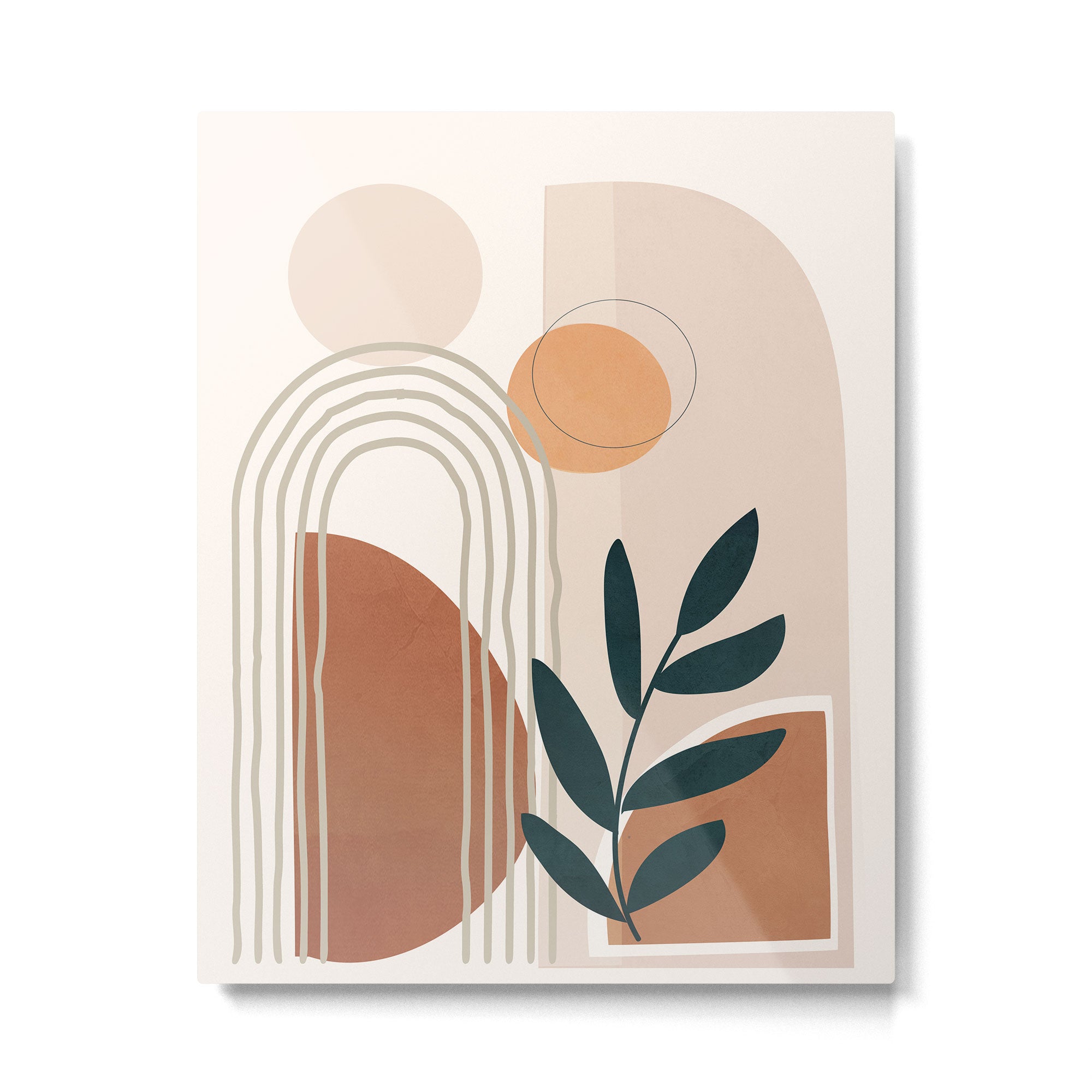 Modern Shapes Design 14 Metal Print Gallery Image 4