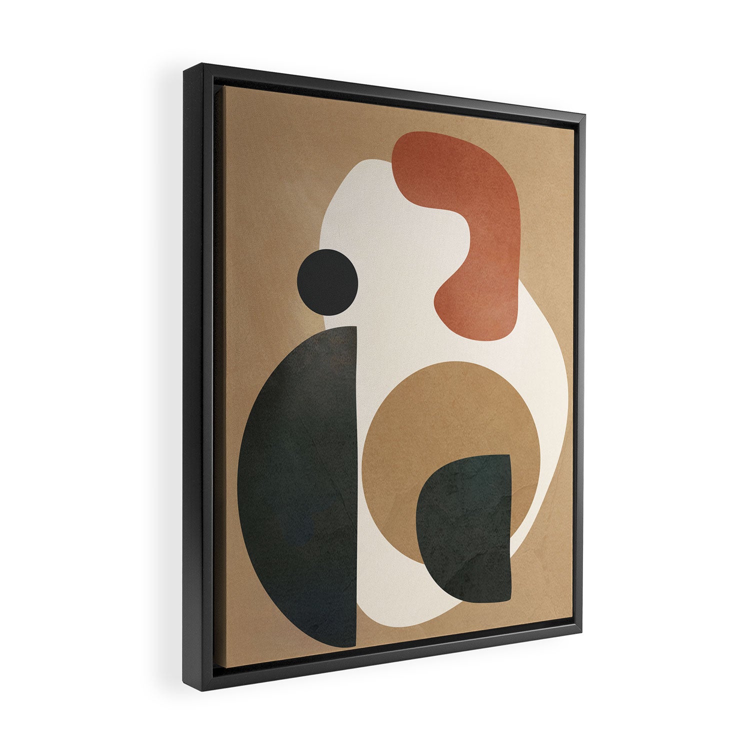 Modern Shapes Design 9 Framed Canvas Print Gallery Image 2