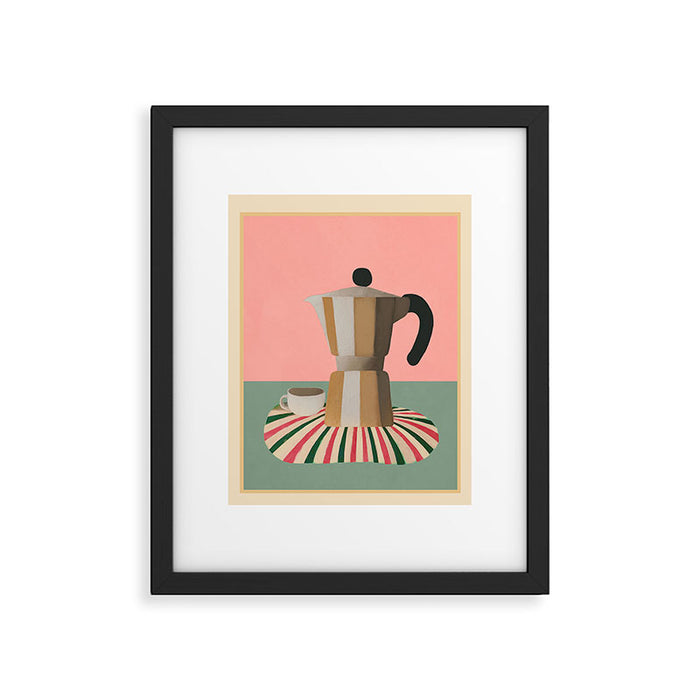 Moka Pot Still Life Framed Art Print Gallery Image 1