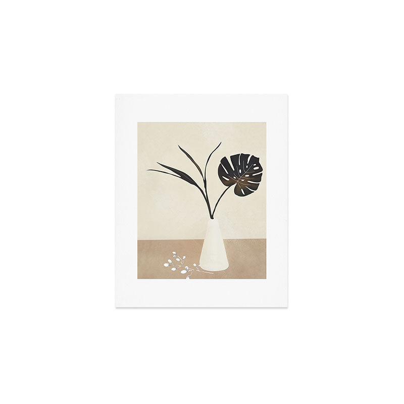 Monstera Decoration Art Print Gallery Image 1