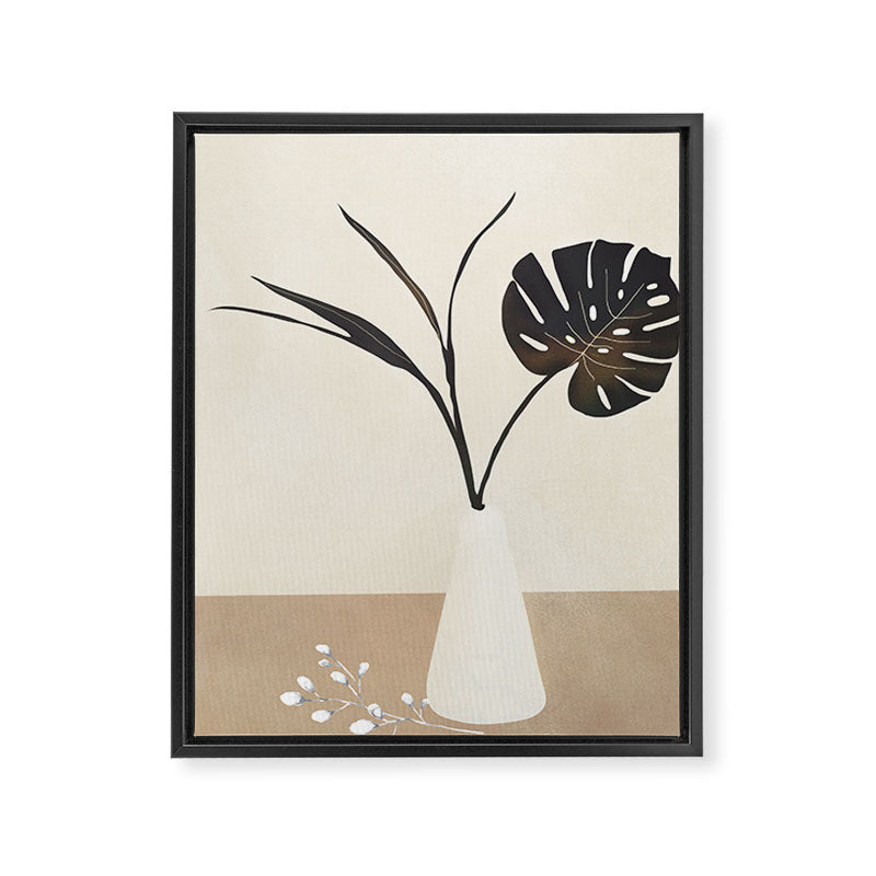 Monstera Decoration Framed Canvas Print Gallery Image 6
