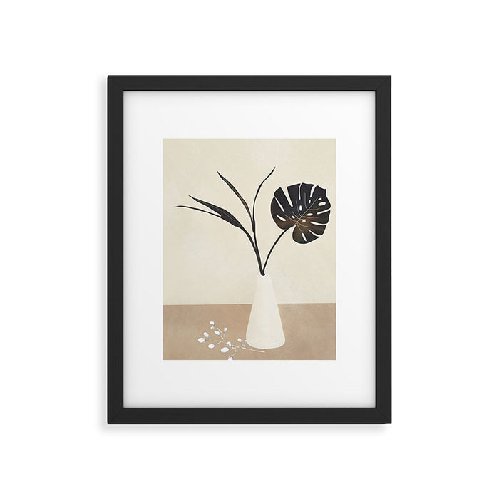 Monstera Decoration Framed Art Print Gallery Image 1