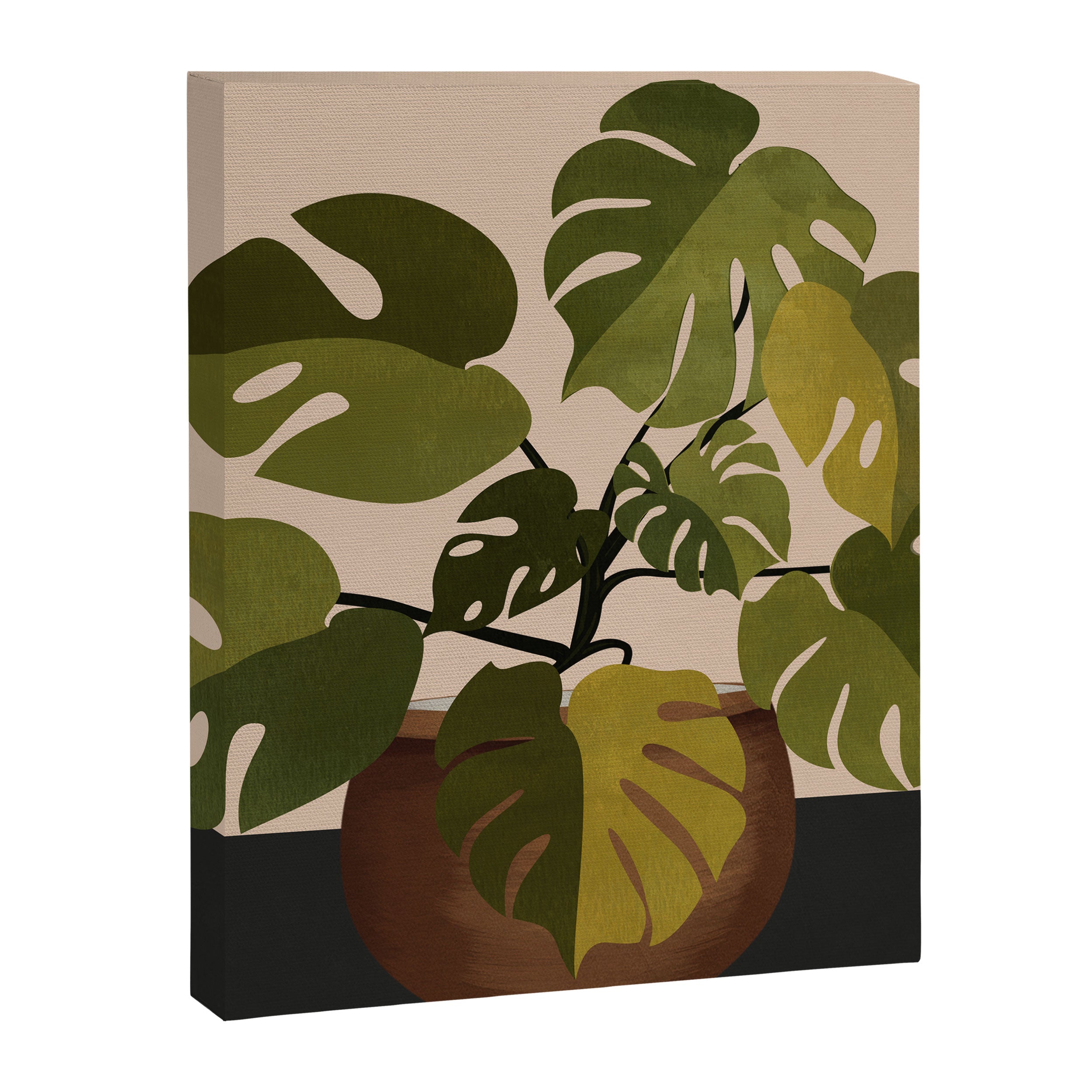 Monstera Plant In A Pot 1 Canvas Print Gallery Image 8