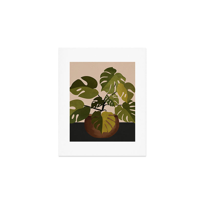 Monstera Plant In A Pot 1 Art Print Gallery Image 1