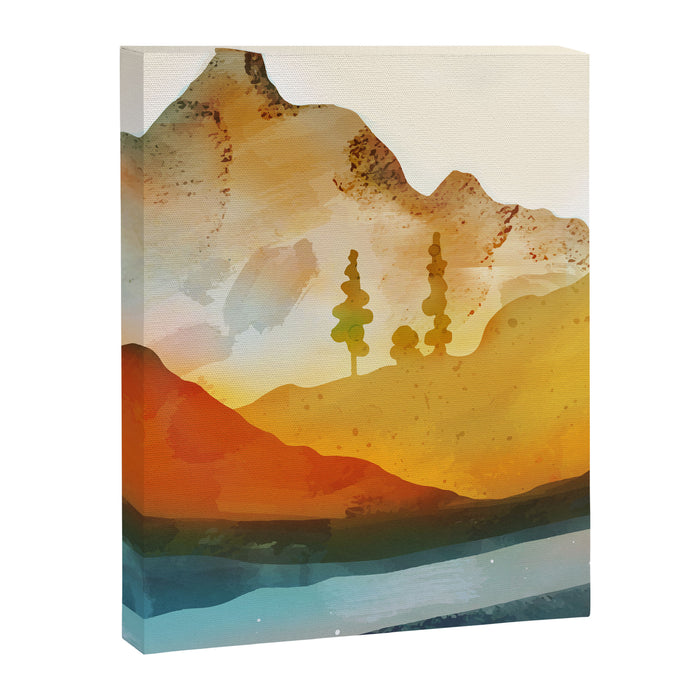 Morning by the mountain stream Canvas Print Gallery Image 1