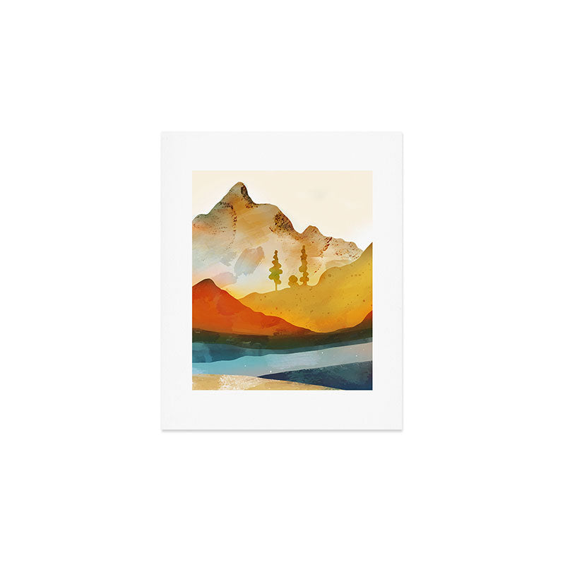 Morning by the mountain stream Art Print Gallery Image 1