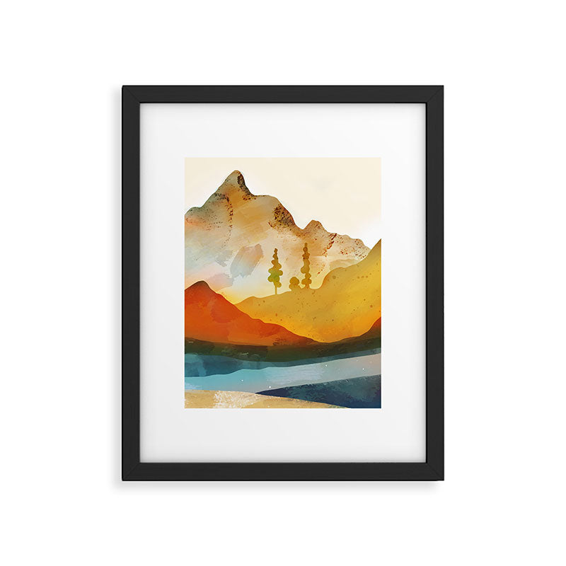 Morning by the mountain stream Framed Art Print Gallery Image 5