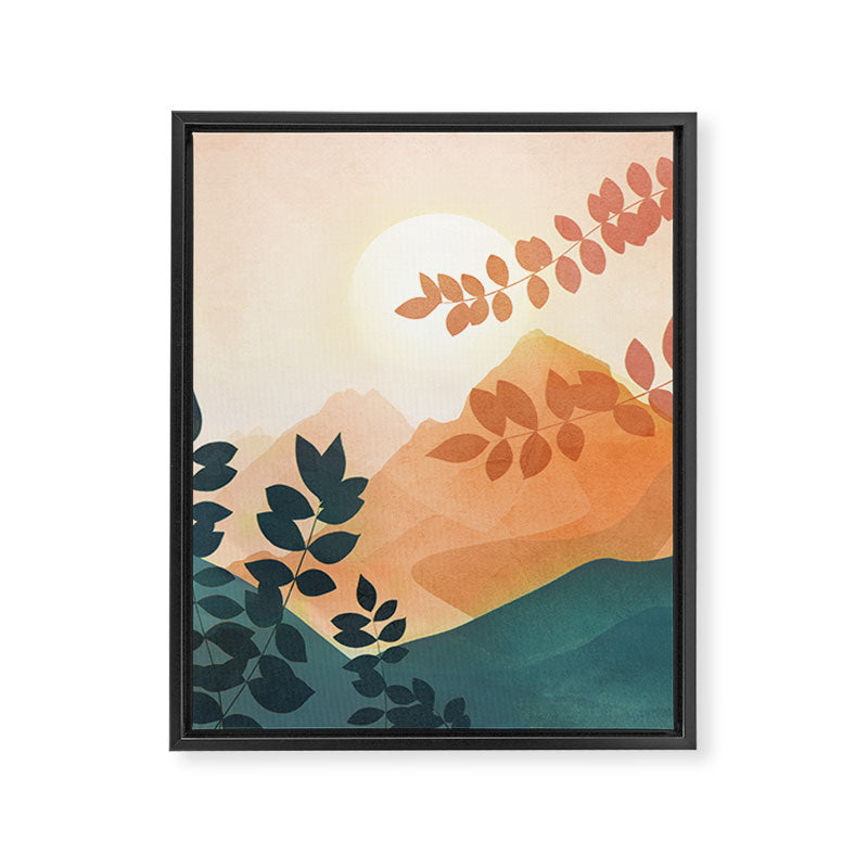 Morning in The Mountains Framed Canvas Print Gallery Image 6