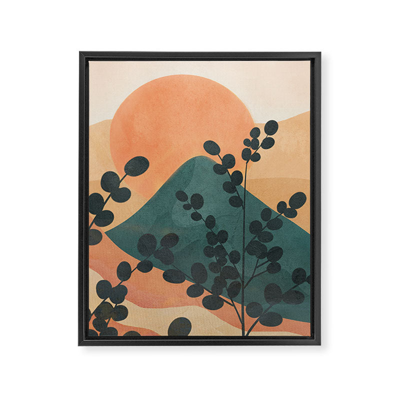 Mountain Sun Framed Canvas Print Gallery Image 6