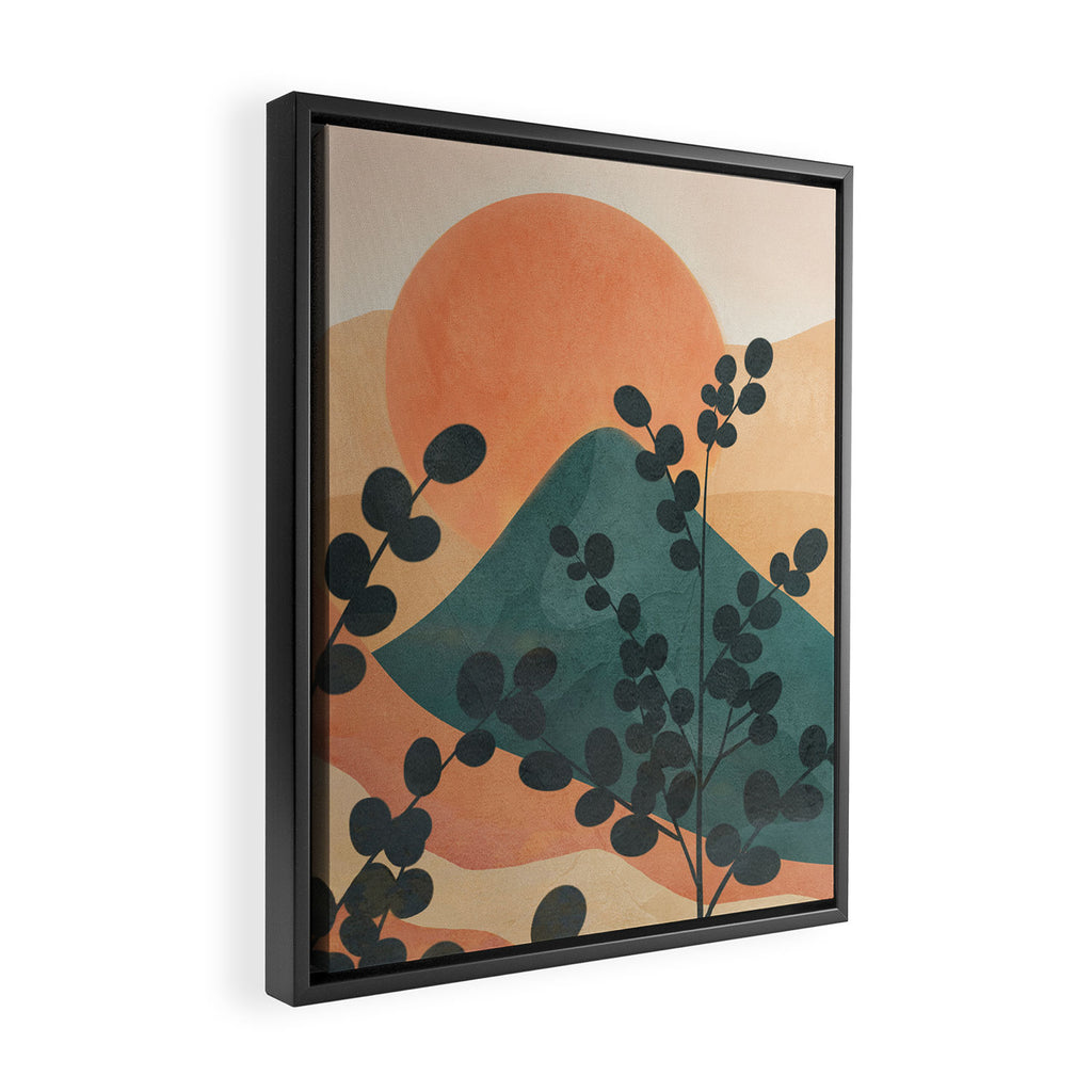 Mountain Sun Framed Canvas Print Gallery Image 2