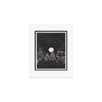 Mountain Trees Dark Art Print Gallery Image 1
