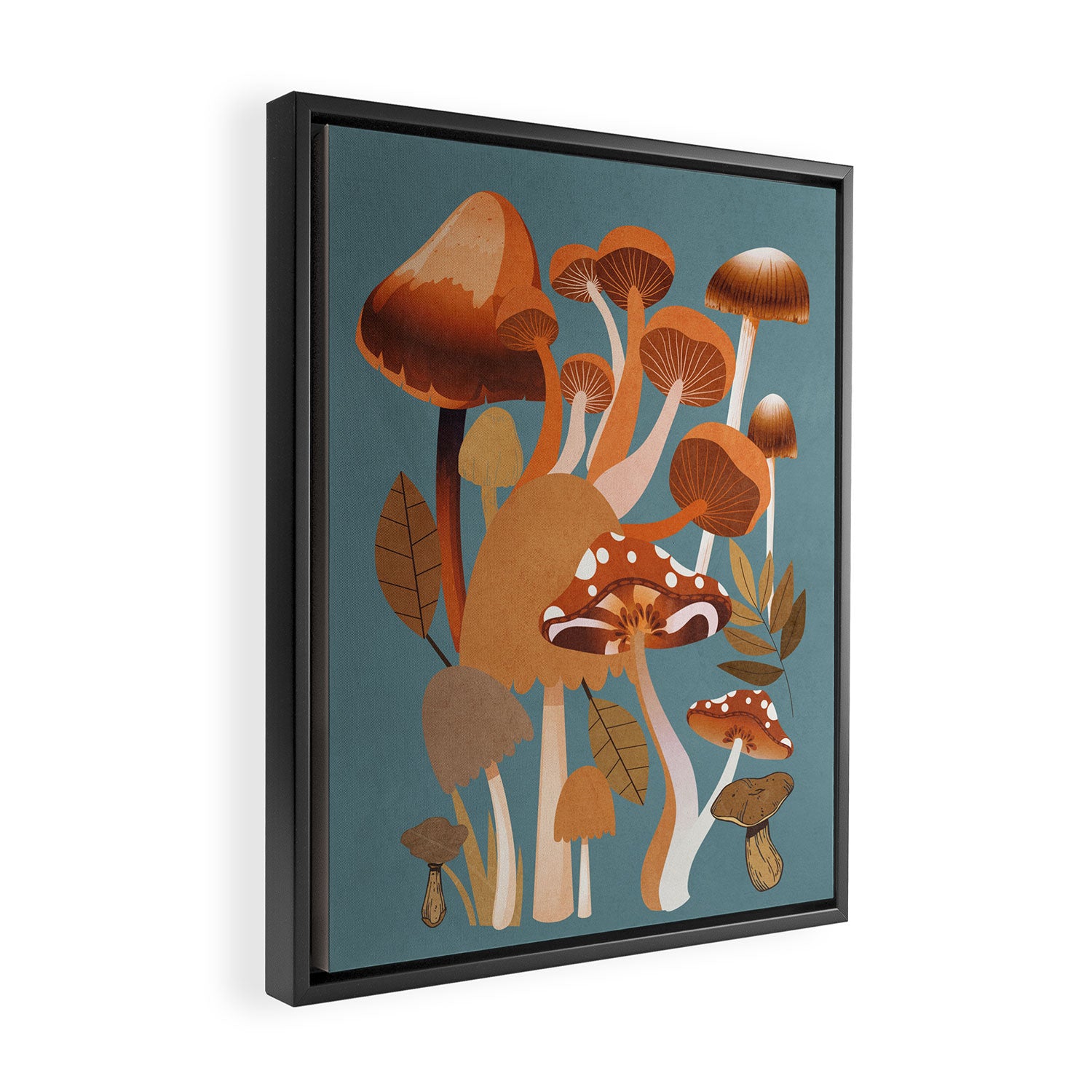 Mushrooms 3 Framed Canvas Print Gallery Image 2