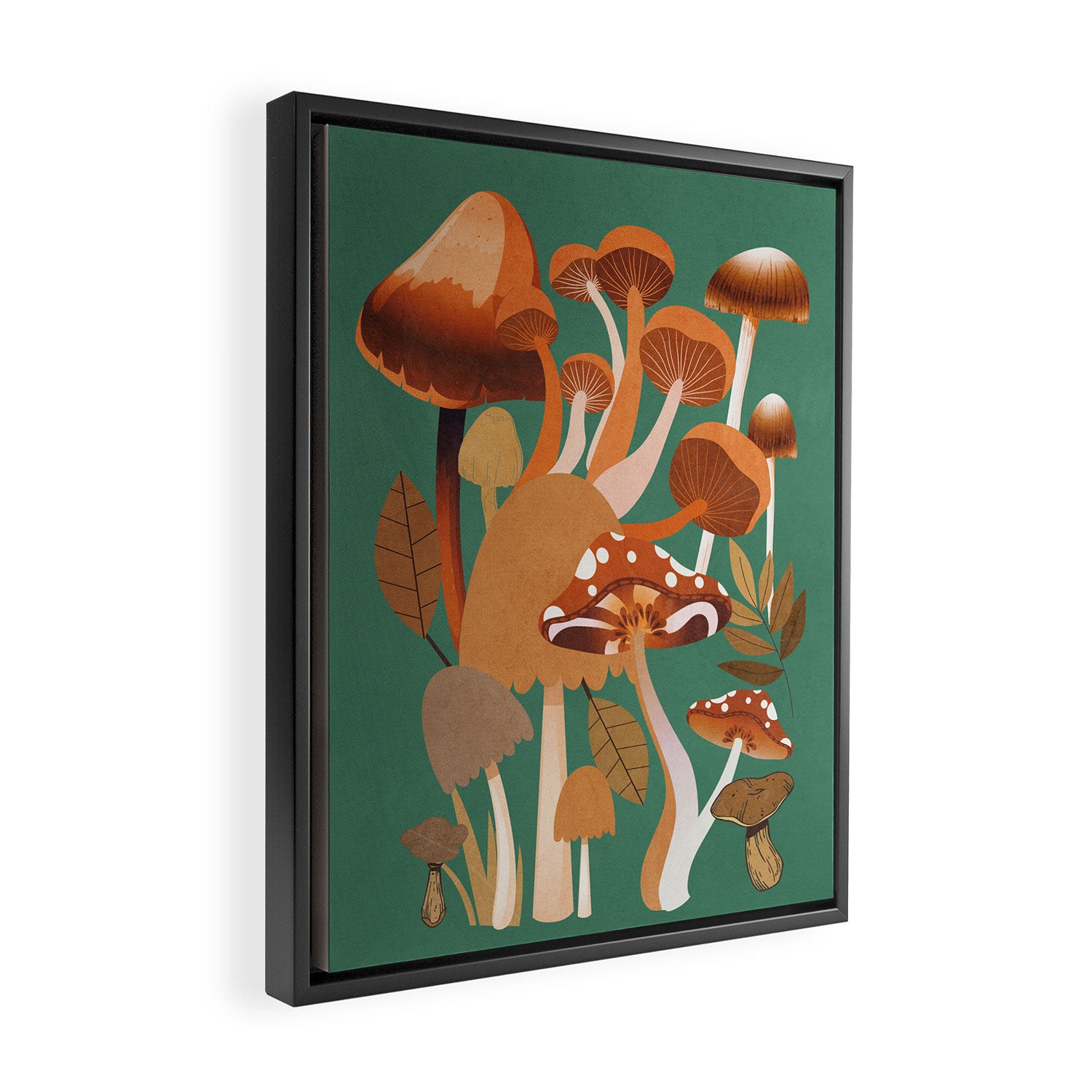 Mushrooms 4 Framed Canvas Print Gallery Image 2