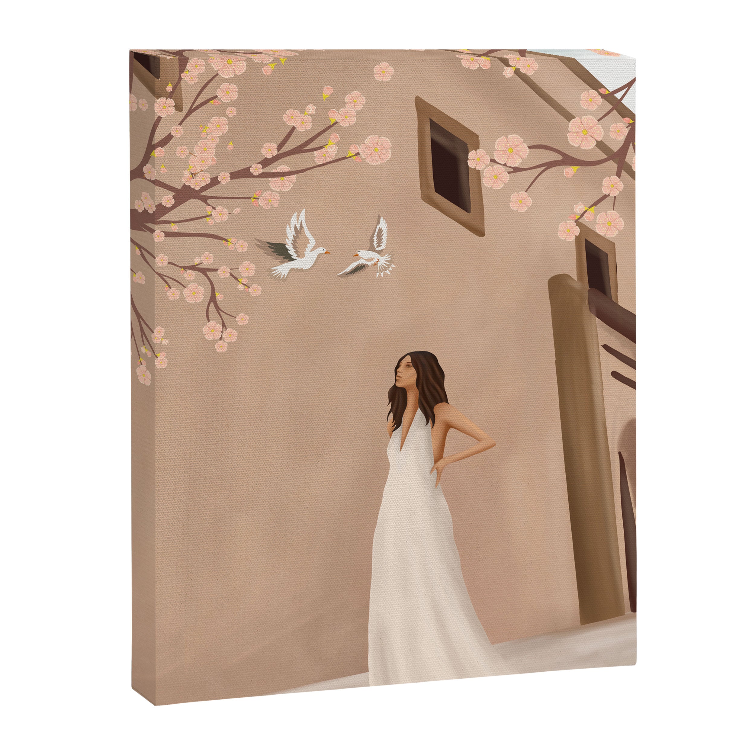 New White Dress Canvas Print Gallery Image 6