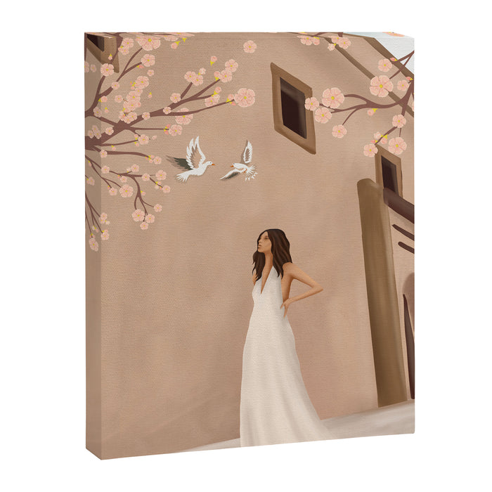 New White Dress Canvas Print Gallery Image 1