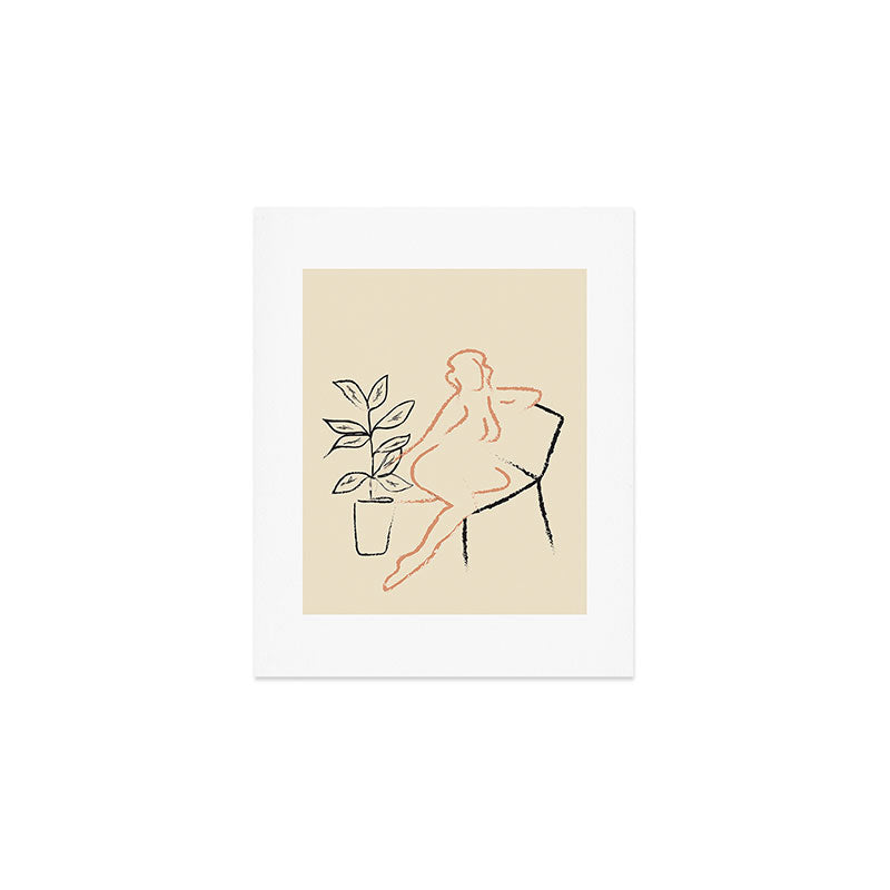 Nude Line Art Print Gallery Image 1