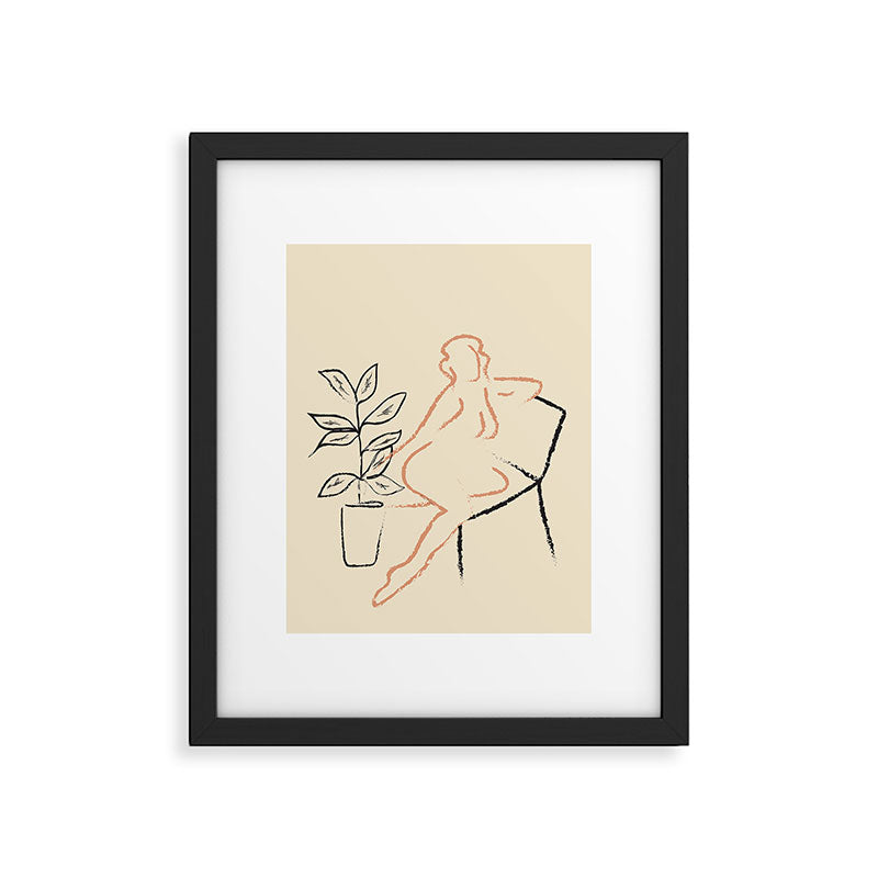 Nude Line Framed Art Print Gallery Image 5