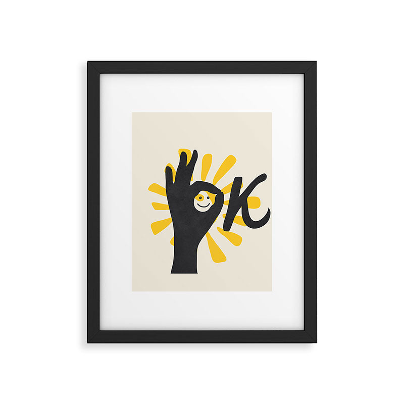 OK 123 Framed Art Print Gallery Image 6