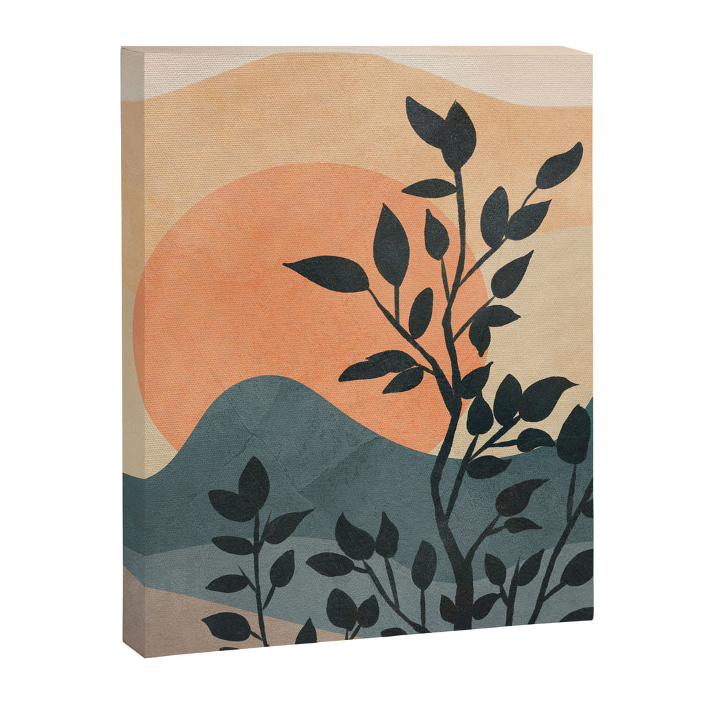 Orange Rising Sun Canvas Print Gallery Image 6