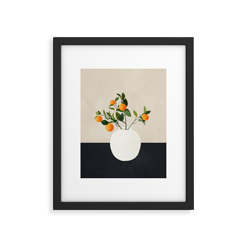  Orange Tree Branch in a Vase 01 Framed Art Print Gallery Image 5